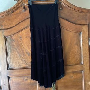 Black Velvet Skirt